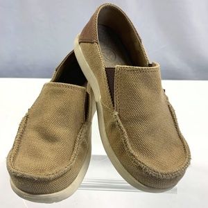 Youth CROCS Canvas Slip-on Boys Size J2